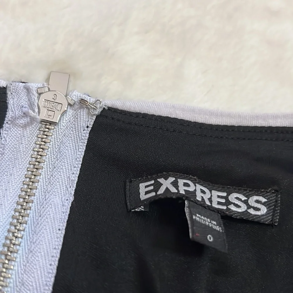 Express Ribbed Bodycon Dress (Size 0) - Picture 3 of 3
